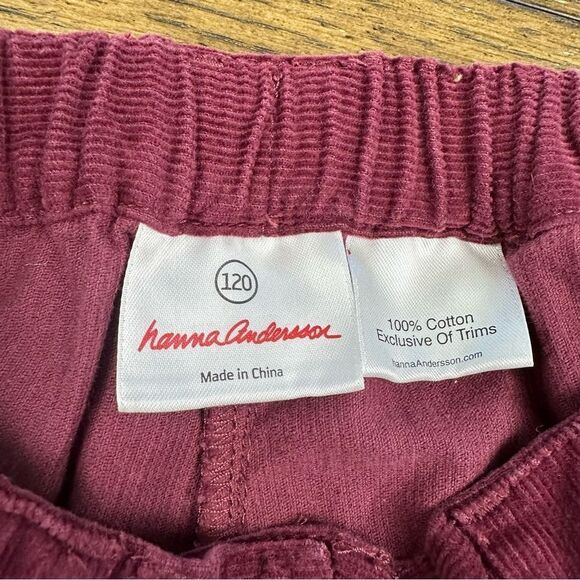 Hanna Andersson Burgundy Cord Shorts - Picture 2 of 3